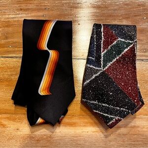 Stylish Black and Multicolor Men's Ties